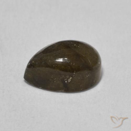 1.93캐럿 천연 다색 조회 장석, 배 모양, 투명한