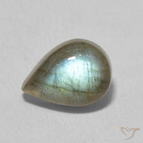 2.49ct 자연스러운 다색 조회 장석, 배 모양, 투명한