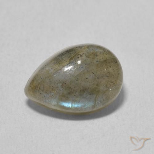 2.42ct 자연스러운 다색 조회 장석, 배 모양, 투명한