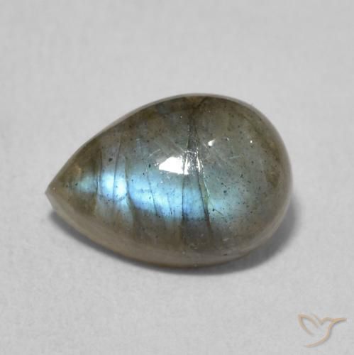 2.21ct 자연스러운 다색 조회 장석, 배 모양, 투명한