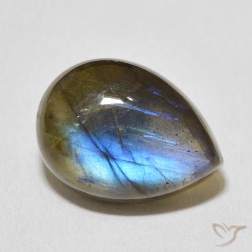 10.57ct 자연스러운 다색 조회 장석, 배 모양, 투명한