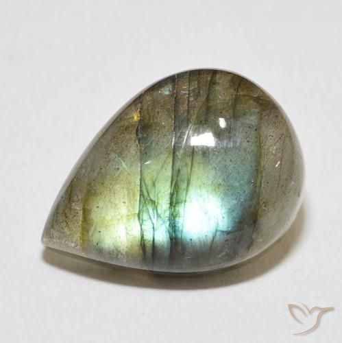11.64ct 자연스러운 다색 조회 장석, 배 모양, 투명한