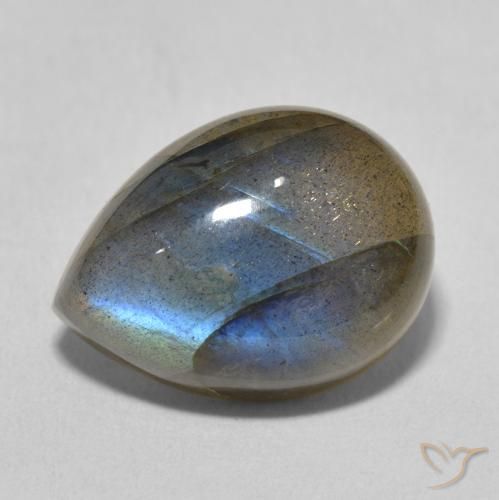 10.20ct 자연스러운 다색 조회 장석, 배 모양, 투명한