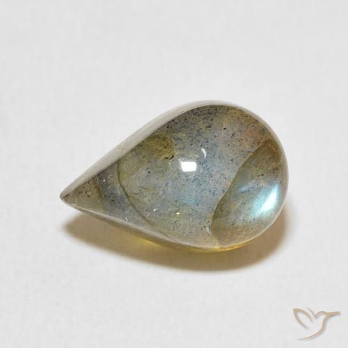 4.47ct 자연스러운 다색 조회 장석, 배 모양, 투명한