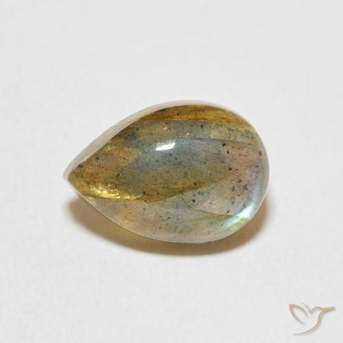 2.61ct 자연스러운 다색 조회 장석, 배 모양, 투명한