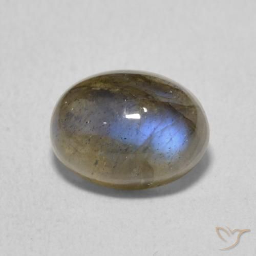 1.72ct 자연스러운 다색 조회 장석, 타원형, 투명한