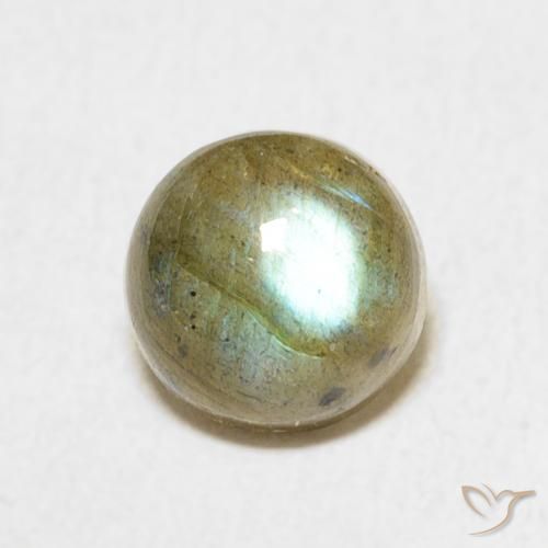 1.86ct 자연스러운 다색 조회 장석, 둥근, 투명한