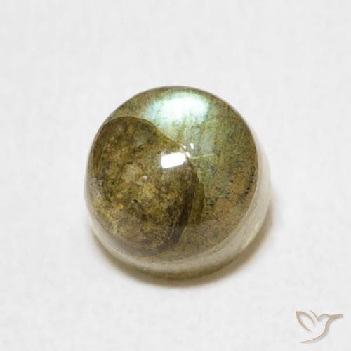 1.34ct 자연스러운 다색 조회 장석, 둥근, 투명한
