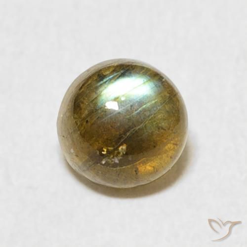 1.10ct 자연스러운 다색 조회 장석, 둥근, 투명한