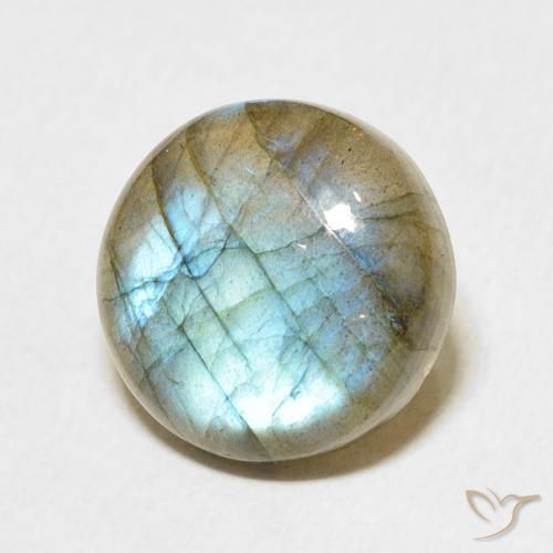 7.25ct 자연스러운 다색 조회 장석, 둥근, 투명한