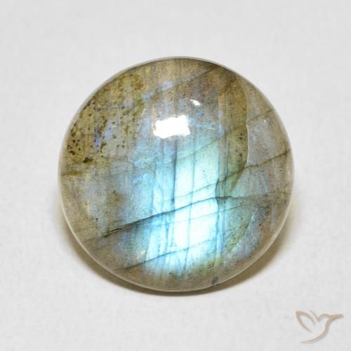 6.38ct 자연스러운 다색 조회 장석, 둥근, 투명한