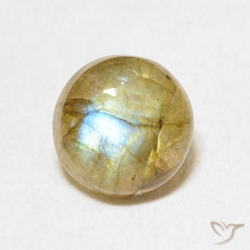 1.33ct 자연스러운 다색 조회 장석, 둥근, 투명한