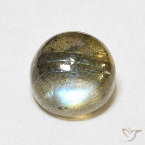 3.82ct 자연스러운 다색 조회 장석, 둥근, 투명한