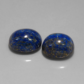 캐럿 천연 로열 블루 라피스 라줄리 보석, 타원형 컷, 15×11.8 mm, 불투명체