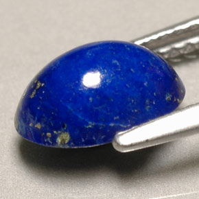 1.58캐럿 천연 로열 블루 라피스 라줄리, 타원형 컷, 9.1×6.2 mm, 불투명체