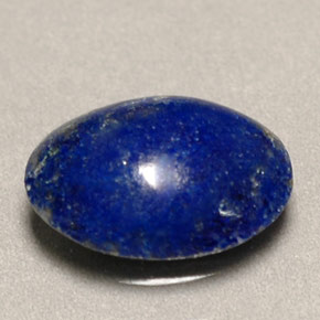 0.81캐럿 천연 로열 블루 라피스 라줄리, 타원형 컷, 7.9×5.8 mm, 불투명체