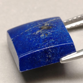4.52캐럿 천연 로열 블루 라피스 라줄리, 스퀘어, 10.2×9.9 mm, 불투명체