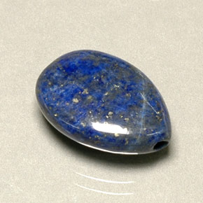 6.06캐럿 천연 로열 블루 라피스 라줄리, 배 모양, 14×10.3 mm, 불투명체