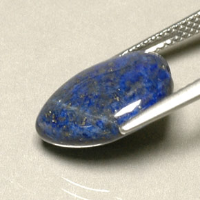 6.06캐럿 천연 로열 블루 라피스 라줄리, 배 모양, 14×10.3 mm, 불투명체