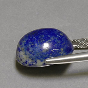 25.84캐럿 천연 로열 블루 라피스 라줄리, 타원형 컷, 18.8×14.9 mm, 불투명체