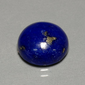 5.64캐럿 천연 로열 블루 라피스 라줄리, 라운드 컷, 11.97 mm, 불투명체
