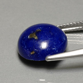 5.64캐럿 천연 로열 블루 라피스 라줄리, 라운드 컷, 11.97 mm, 불투명체