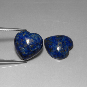 캐럿 천연 로열 블루 라피스 라줄리 보석, 하트 모양, 12.4×12.3 mm, 불투명체