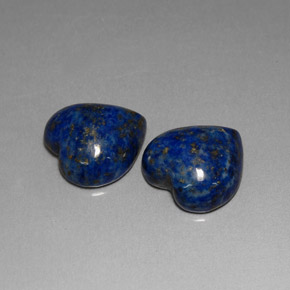 캐럿 천연 로열 블루 라피스 라줄리 보석, 하트 모양, 12.4×12.3 mm, 불투명체