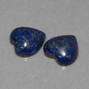 캐럿 천연 로열 블루 라피스 라줄리 보석, 하트 모양, 12.4×12.3 mm, 불투명체
