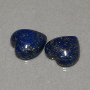 캐럿 천연 로열 블루 라피스 라줄리 보석, 하트 모양, 12.4×12.2 mm, 불투명체