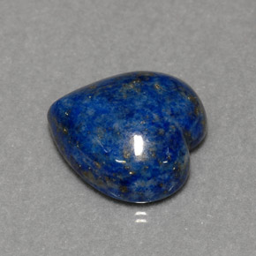 6.02캐럿 천연 로열 블루 라피스 라줄리, 하트 모양, 12.7×12.3 mm, 불투명체