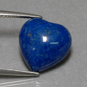5.05캐럿 천연 로열 블루 라피스 라줄리, 하트 모양, 12.3×12.2 mm, 불투명체