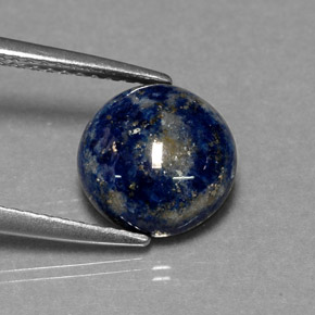 3.05캐럿 천연 로열 블루 라피스 라줄리, 라운드 컷, 9.22 mm, 불투명체