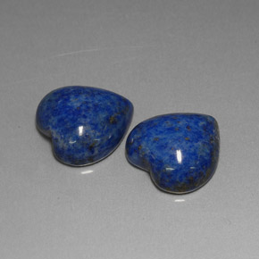 캐럿 천연 로열 블루 라피스 라줄리 보석, 하트 모양, 12.4×12.2 mm, 불투명체
