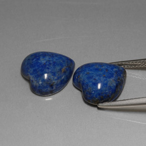 캐럿 천연 로열 블루 라피스 라줄리 보석, 하트 모양, 12.4×12.2 mm, 불투명체