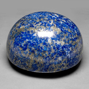 1052.65캐럿 천연 로열 블루 라피스 라줄리, 타원형 컷, 59.7×53.8 mm, 불투명체