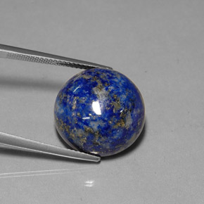 23.99캐럿 천연 로열 블루 라피스 라줄리, 라운드 컷, 16.73 mm, 불투명체