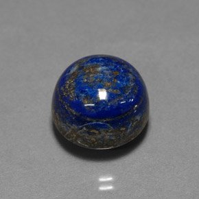 15.77캐럿 천연 로열 블루 라피스 라줄리, 라운드 컷, 13.52 mm, 불투명체