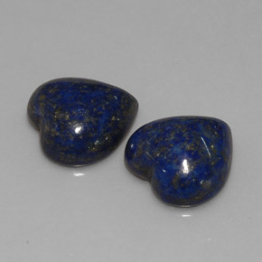 캐럿 천연 로열 블루 라피스 라줄리 보석, 하트 모양, 12.2×12.1 mm, 불투명체