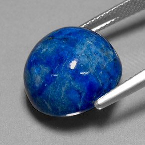 19.11캐럿 천연 로열 블루 라피스 라줄리, 라운드 컷, 14.98 mm, 불투명체