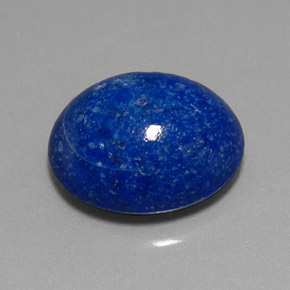 4.72캐럿 천연 로열 블루 라피스 라줄리, 타원형 컷, 11.8×10.4 mm, 불투명체