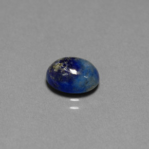 2.16캐럿 천연 로열 블루 라피스 라줄리, 타원형 컷, 9.2×7.6 mm, 불투명체