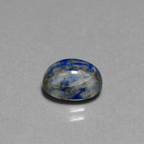 2.55캐럿 천연 로열 블루 라피스 라줄리, 타원형 컷, 9.2×6.8 mm, 불투명체