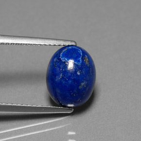 3.74캐럿 천연 로열 블루 라피스 라줄리, 타원형 컷, 10.8×8.5 mm, 불투명체