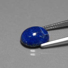 3.74캐럿 천연 로열 블루 라피스 라줄리, 타원형 컷, 10.8×8.5 mm, 불투명체