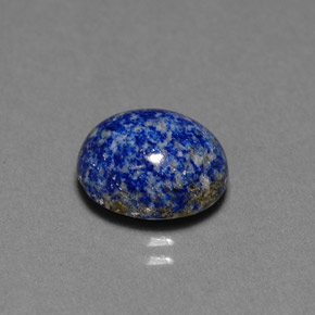 4.06캐럿 천연 로열 블루 라피스 라줄리, 타원형 컷, 11.2×9.6 mm, 불투명체