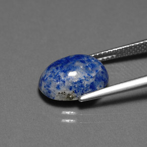 4.59캐럿 천연 로열 블루 라피스 라줄리, 타원형 컷, 12.2×9.5 mm, 불투명체