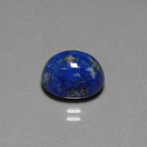 4.87캐럿 천연 로열 블루 라피스 라줄리, 타원형 컷, 10.9×8.6 mm, 불투명체