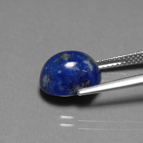 4.87캐럿 천연 로열 블루 라피스 라줄리, 타원형 컷, 10.9×8.6 mm, 불투명체