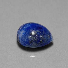 4.92캐럿 천연 로열 블루 라피스 라줄리, 배 모양, 11.9×10.1 mm, 불투명체